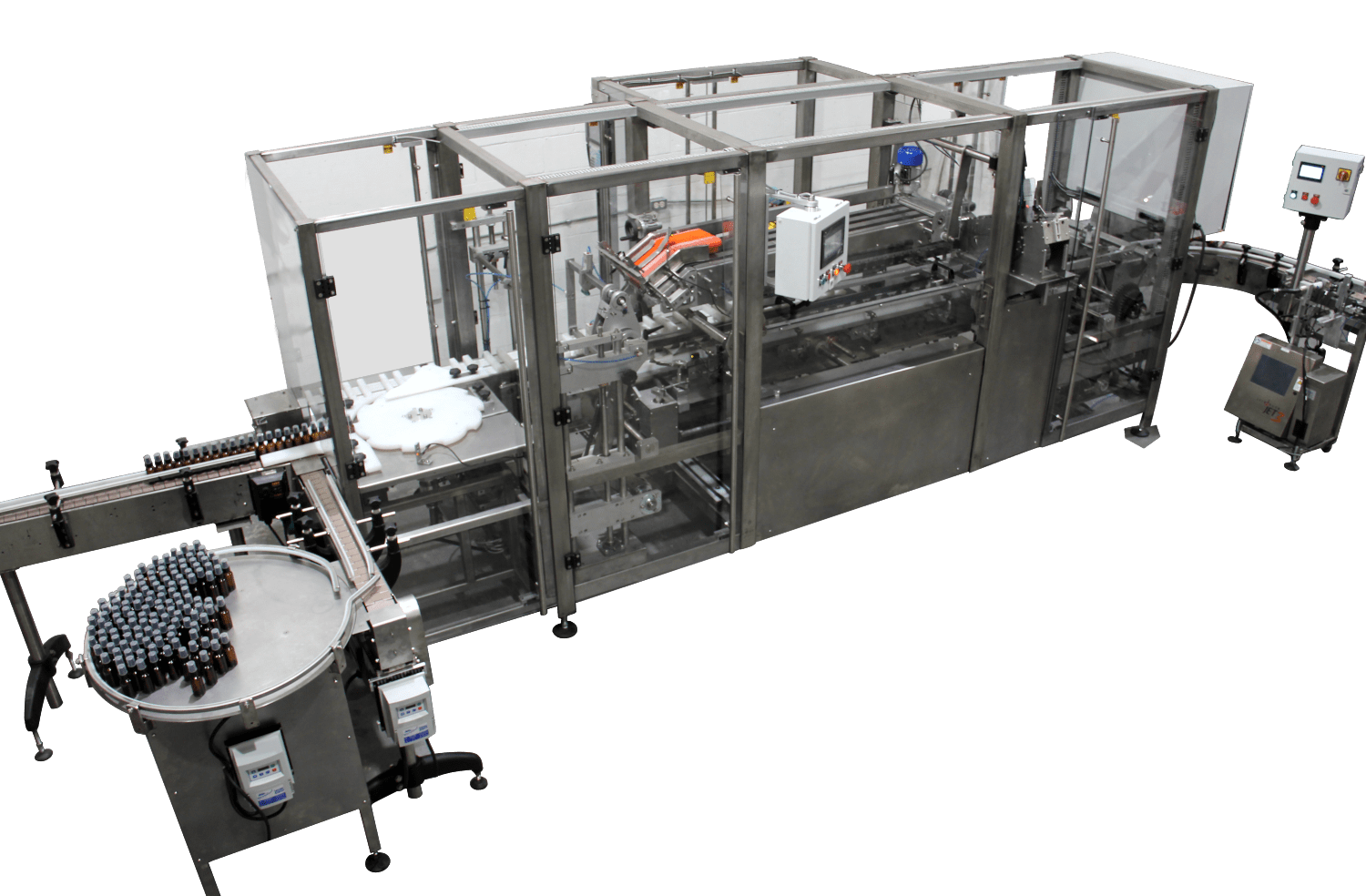 Automatic robotic cartoner machine for loading several different products