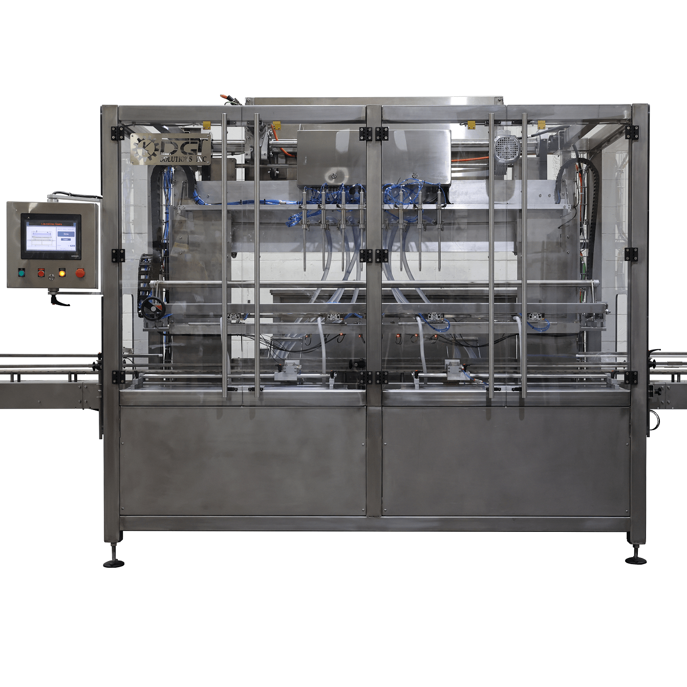 Automatic multiple nozzles liquid filling machines