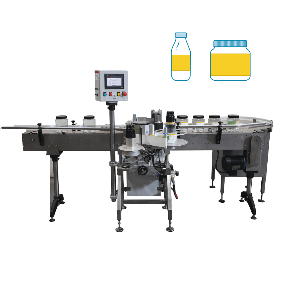 Automatic wrap-around labeling machines